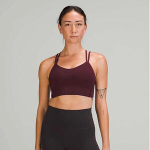 NWOT Lululemon Like A Cloud  Longline bra - cassis